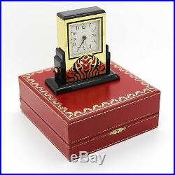 Cartier pendulette Art Deco basculante alarm clock