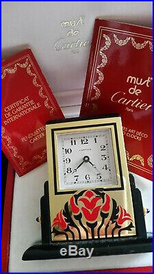 Cartier pendulette Art Deco basculante alarm clock