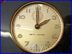 Catalin/Bakelite Art Deco Seth Thomas alarm clockNO chips/cracksworks great