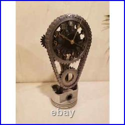 Chevy Small Block Timing Chain Clock, Motorized, Rotating