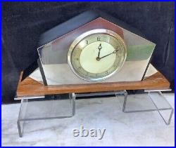 Chromium Art Deco Clock