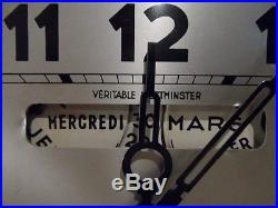 Circa 1950 Art Deco Westminster Two Chimes Wall Clock