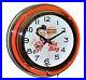 Classic Bob’s Big Boy Diner 15 Red Double Neon Advertising Wall Clock Decor