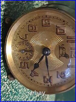 Clock/Alarm Clock/Desk Clock Art Deco Duverdrey and Bloquel/Bayard/Works