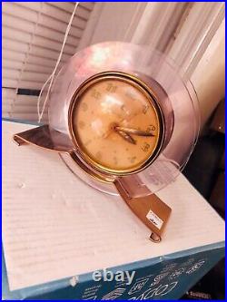 Clock general electric model 3H160 rapture 1940 /2 rose lucite disks rare