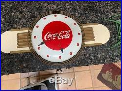 Coca-Cola Art Deco Kay Inc. Clock