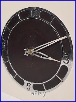 Cream/Brown Art Deco Isle Of Man Vitascope Automaton Rocking Ship Clock