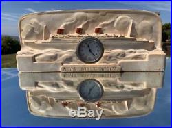 Cunard White Star Line Rms Queen Mary Bought Onboard Art Deco Mantel Clock 1936