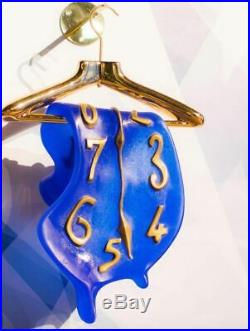 Daum Clock Montre Molle de Salvador Dali Art Glass Made in France 03096 New