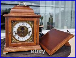 Dutch Westminster Clock Christiaan Huygens Moonphase Wall Console 8 Day Key Wind