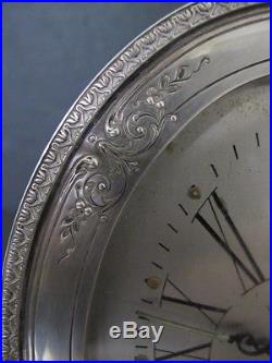 EXTREMELY RARE ART DECO WALTHAM STERLING SILVER CLOCK
