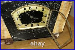 Elegant & Stylish Art Deco Marble Mantle Clock