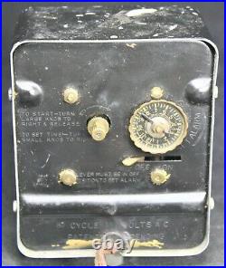 Eltime Timeter Jump Hour Art Deco Desk or Shelf Clock Vintage Parts/Repair