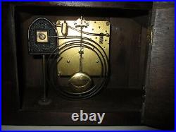 English Foreign Art Deco Mantel Clock 8-Day, Time/Gong Strike, Key-wind