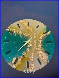 Epoxy Resin Art Wall Clock