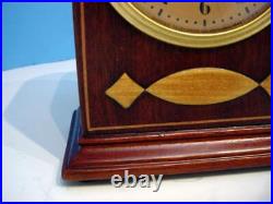 ExCond Vintage 1931-33 Telechron GOTHIC No. 328 Mahogany Case with Inlay Overhauled