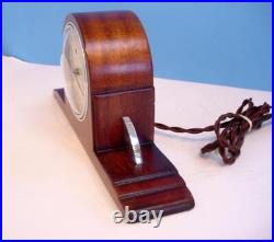 Excellent Vintage 1934-35 TELECHRON Commonwealth Model 3F01 Mahogany OVERHAULED