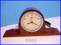 Excellent Vintage 1934-35 TELECHRON Commonwealth Model 3F01 Mahogany OVERHAULED