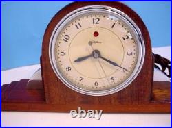 Excellent Vintage 1934-35 TELECHRON Commonwealth Model 3F01 Mahogany OVERHAULED