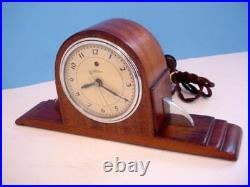 Excellent Vintage 1934-35 TELECHRON Commonwealth Model 3F01 Mahogany OVERHAULED