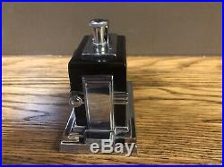 Extremely Rare Art Deco Vintage Ronson Clock Touch Tip Lighter As Found
