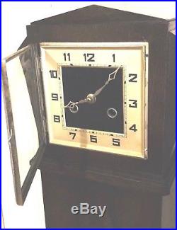 Extremely Rare and Desirable 1920s Art Deco Skyscraper Granddaughter Clock