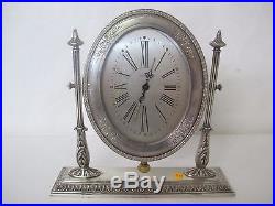 Fantastic Extremely Rare Art Deco Waltham Sterling Silver Clock