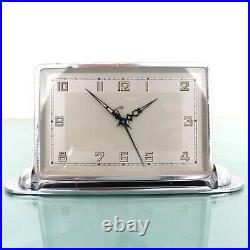FRENCH Alarm Mantel Clock ANTIQUE 1920s ART DECO! RARE Model! RESTORED! SERVICED