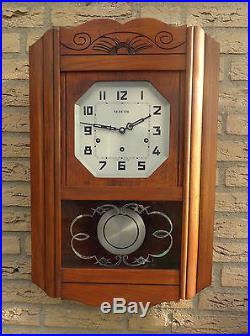 FRENCH Art Deco vendette clock about 1940, 4/4 Westminster