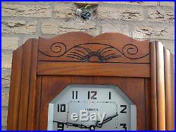 FRENCH Art Deco vendette clock about 1940, 4/4 Westminster