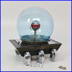 Fabulous Art Deco 1930's animated Fish Globe Clock, Metal & Glass AS IS U-Fix