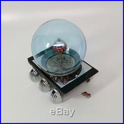 Fabulous Art Deco 1930's animated Fish Globe Clock, Metal & Glass AS IS U-Fix