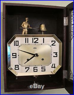 Fabulous Vintage ODO Art Deco French Animated Wall Clock works like a charm