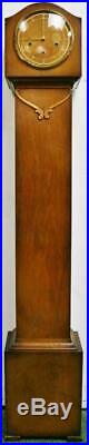 Fine Art Deco Smiths 8 Day English Westminster Chime Longcase Grandmother Clock