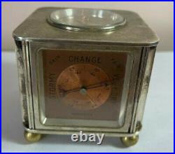 Fortnum & Mason 5 window clock, Barometer, Thermometer, hygro and compass 1930s