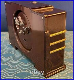 French 1930's Art Deco Jaz-Bakerlite Alarm Clock-Great design and condition