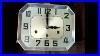 French Jura Art Deco Westminster Chime Wall Clock