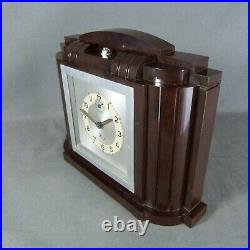 French Original Art Deco Bakelite Alarm Clock from DEP Made in France c. 1930's