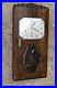 French Vintage Frere-jaques WOOD WALL CLOCK Vedette WESTMINSTER 8 Hammer Artdeco