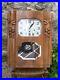 French Vintage WOODEN CHIME WALL CLOCK JURA VERITABLE WESTMINSTER 8 Tigs Artdeco
