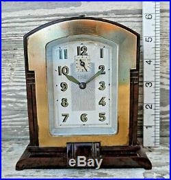French Wind Up Art Deco Bakelite Alarm Clock By Bayard Excellent Condition Gwo