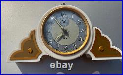 French vintage / antique Art Deco SMI alarm clock Bakelite