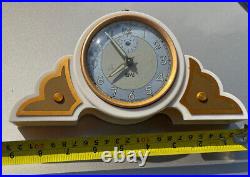 French vintage / antique Art Deco SMI alarm clock Bakelite