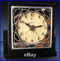 GE 7F58 Lumalarm (Telechron Motored) Restored Art Deco Electric Alarm Clock