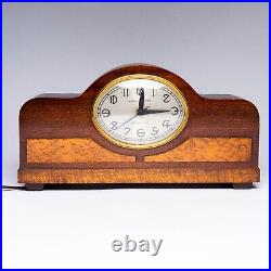 GE Haverhill Art Deco Mantel Clock Model 366 Electric Telechron Movement