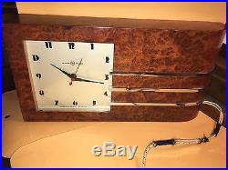 Gilbert Rohde Herman Miller Co. Art Deco Model 4082-b Table Clock