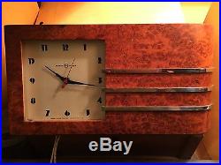 Gilbert Rohde Herman Miller Co. Art Deco Model 4082-b Table Clock