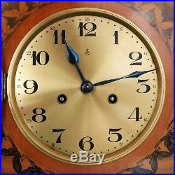 GUSTAV BECKER Mantel Clock XXL ARTWORK Antique ART DECO HIGH GLOSS Chime German
