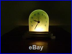 General Electric art deco clock with rounded top. Excellent and keeps time