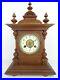 German Antique Mantel Bracket Clock Art Deco Junghans Castle 1920s